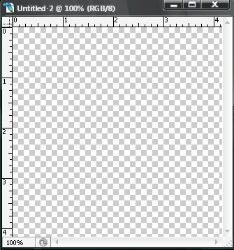 Создайте новый документ размерами 300 x 300 с прозрачным фоном.